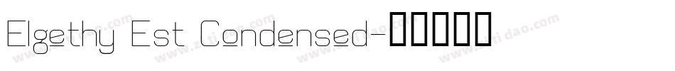 Elgethy Est Condensed字体转换